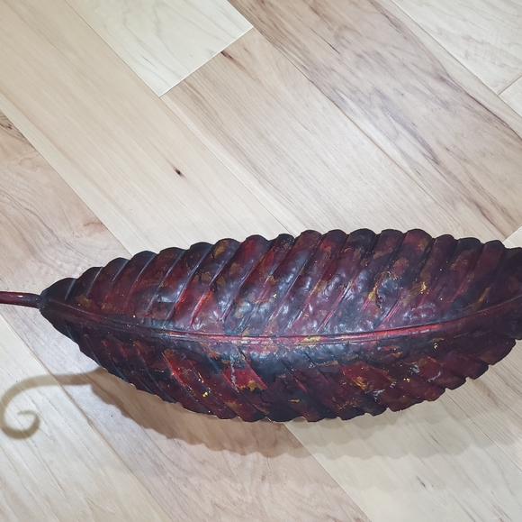 Antique Accents Antique Metal Leaf Bowl Decor Poshmark